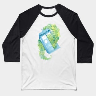 Succulent Tardis in Space Baseball T-Shirt